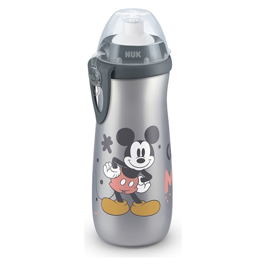 NUK Bidon &quot;Sports Cup - Mickey&quot; w kolorze antracytowym - 450 ml ze sklepu Limango Polska w kategorii Bidony i butelki - zdjęcie 165386414