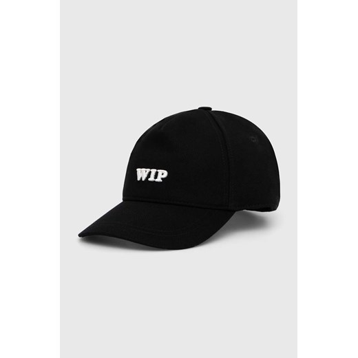 Carhartt WIP czapka z daszkiem bawełniana kolor czarny z aplikacją ze sklepu PRM w kategorii Czapki z daszkiem damskie - zdjęcie 165392961