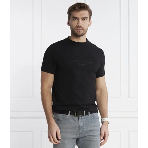 T-shirt męski Karl Lagerfeld z krótkimi rękawami czarny z bawełny 