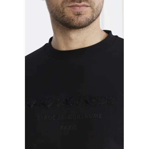 T-shirt męski Karl Lagerfeld z krótkimi rękawami z bawełny 