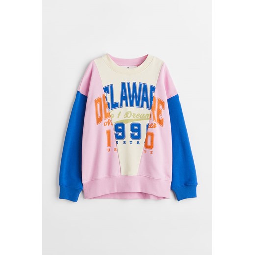 H & M - Bluza oversize - Różowy H & M 134;140 (8-10Y) H&M