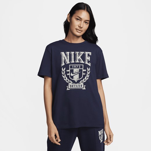 T-shirt damski Nike Sportswear - Niebieski Nike XS (EU 32-34) wyprzedaż Nike poland