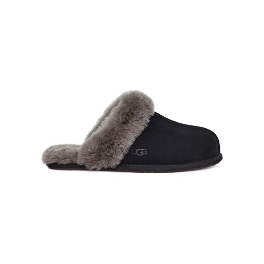 UGG Skórzane kapcie "Scuffette II" w kolorze czarnym 40 okazyjna cena Limango Polska