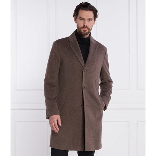 BOSS BLACK Wełniany płaszcz H-Hyde-C-224 ze sklepu Gomez Fashion Store w kategorii Płaszcze męskie - zdjęcie 165399740