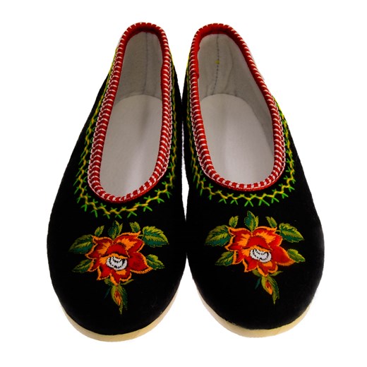 Filcowe pantofle damskie ze sklepu JK-Collection w kategorii Kapcie damskie - zdjęcie 165401574