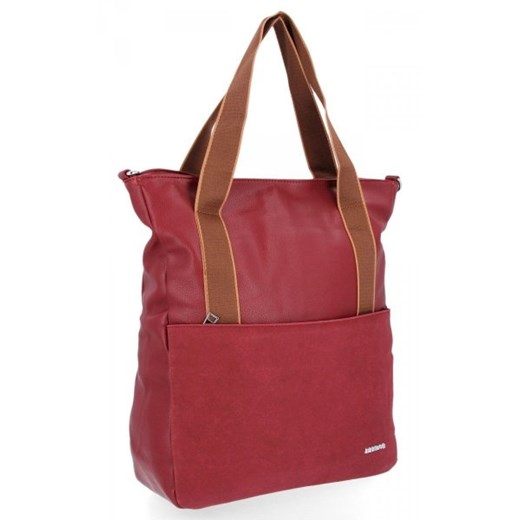 Uniwersalne Torebki Damskie Shopper Bag firmy Bee Bag Bordowa Bee Bag One Size torbs.pl