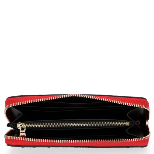 Skórzany Portfel Damski VITTORIA GOTTI Made in Italy Czerwony Vittoria Gotti One Size torbs.pl
