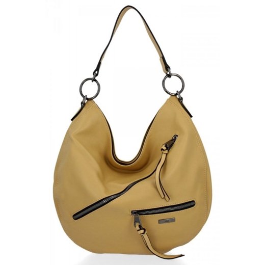 Uniwersalna torebka damska David Jones Żółta ze sklepu torbs.pl w kategorii Torby Shopper bag - zdjęcie 165405881