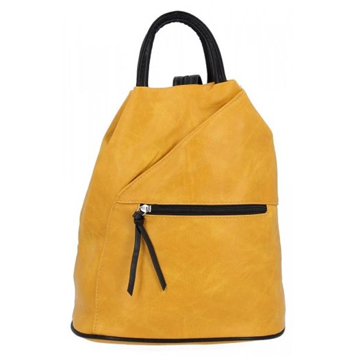 Uniwersalny Plecak Damski firmy Hernan HB0206 Żółty ze sklepu torbs.pl w kategorii Plecaki - zdjęcie 165406871