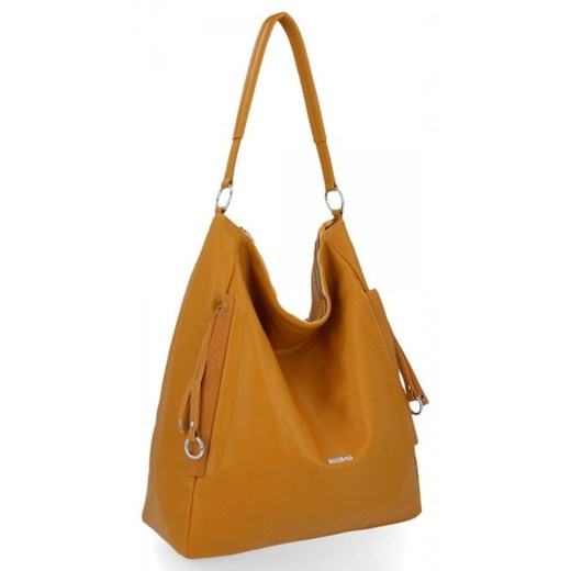 Uniwersalna Torebka Damska w rozmiarze XXL firmy Bee Bag Żółta ze sklepu torbs.pl w kategorii Torby Shopper bag - zdjęcie 165415213