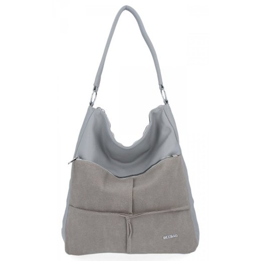 Uniwersalna Torebka Damska Bee Bag Bee Bag Jasno Szara Bee Bag One Size torbs.pl