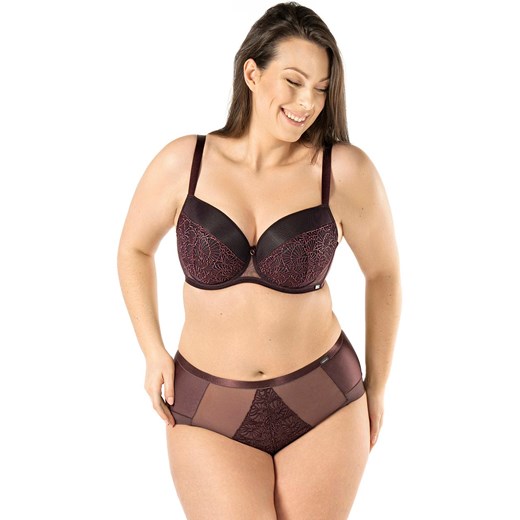Biustonosz usztywniany Full Cup Daisy BF25, Kolor bakłażan, Rozmiar 70D, Mefemi ze sklepu Intymna w kategorii Biustonosze - zdjęcie 165420320