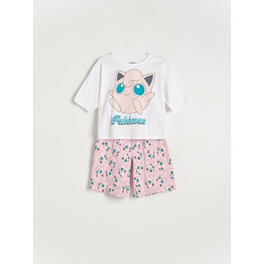 Reserved - Piżama dwuczęściowa Pokémon - różowy ze sklepu Reserved w kategorii Piżamy dziecięce - zdjęcie 165423202
