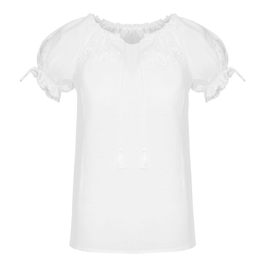 Damska bluzka gładka bez haftu ze sklepu JK-Collection w kategorii Bluzki damskie - zdjęcie 165424081