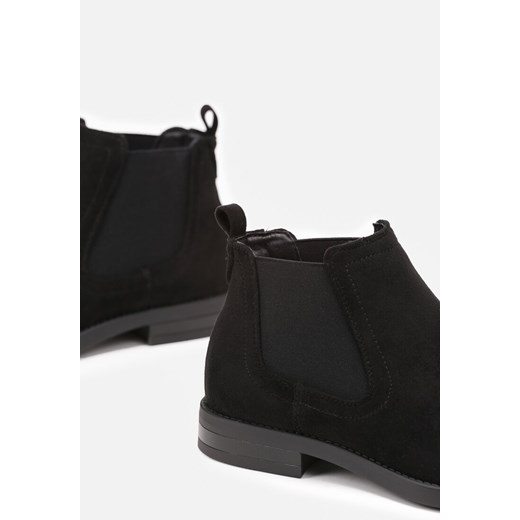 Buty zimowe męskie Born2be z zamszu bez zapięcia