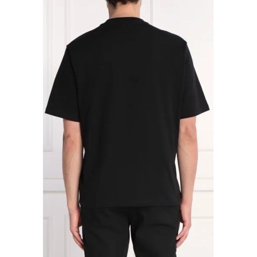 Czarny t-shirt męski Michael Kors na wiosnę z krótkim rękawem 