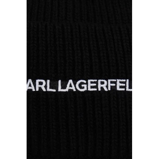 Czapka zimowa damska czarna Karl Lagerfeld 