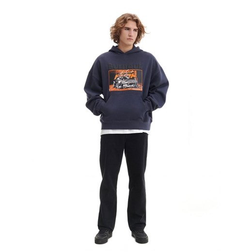 Cropp - Czarne spodnie loose - czarny Cropp 30 Cropp
