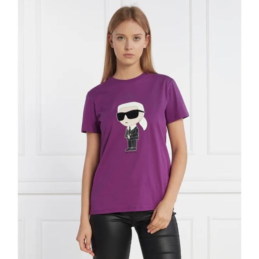 Karl Lagerfeld T-shirt ikonik 2.0 | Regular Fit ze sklepu Gomez Fashion Store w kategorii Bluzki damskie - zdjęcie 165440833