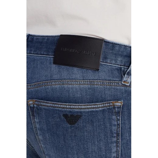 Jeansy męskie Emporio Armani z bawełny