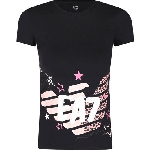 EA7 T-shirt | Regular Fit ze sklepu Gomez Fashion Store w kategorii Bluzki dziewczęce - zdjęcie 165504062