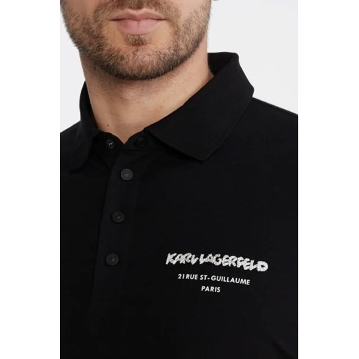 T-shirt męski Karl Lagerfeld jesienny z elastanu