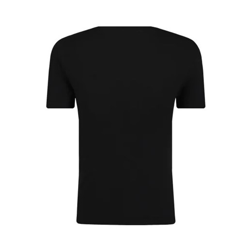 Lacoste t-shirt chłopięce czarny z krótkim rękawem 