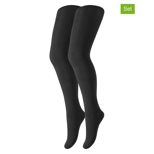 s.Oliver Rajstopy (2 pary) w kolorze czarnym ze sklepu Limango Polska w kategorii Rajstopy dziecięce - zdjęcie 165513064