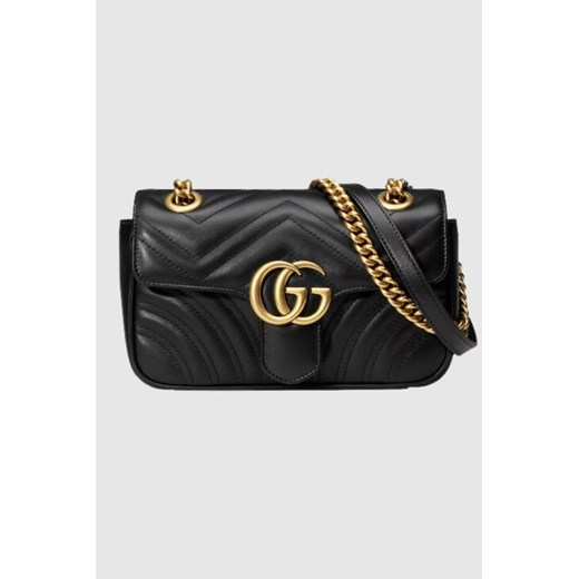 GUCCI Skórzana mała torebka GG Marmont Gucci outfit.pl