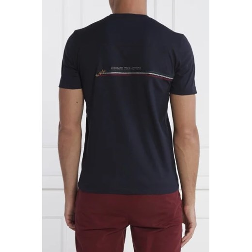 T-shirt męski Aeronautica Militare z krótkim rękawem z bawełny