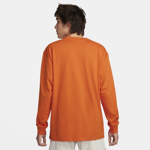 T-shirt męski Nike pomarańczowa z długimi rękawami 