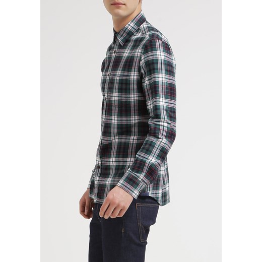 Burton Menswear London FITTED Koszula darkgreen zalando  bawełna