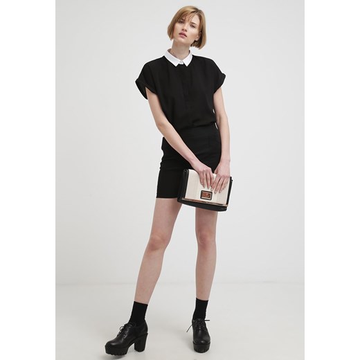 Selected Femme SFCASSIE Spódnica mini black zalando rozowy bez wzorów/nadruków
