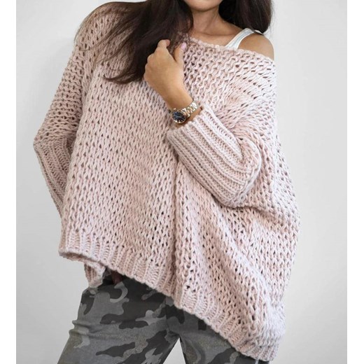 Sweter damski z okrągłym dekoltem