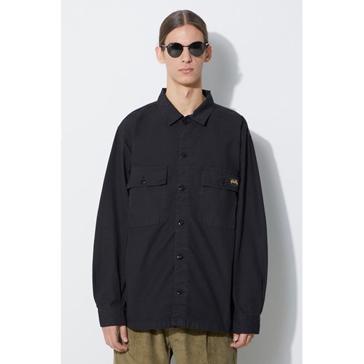 Stan Ray koszula bawełniana CPO SHIRT męska kolor czarny relaxed z kołnierzykiem klasycznym AW2311149 ze sklepu PRM w kategorii Koszule męskie - zdjęcie 165564152