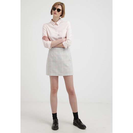 New Look Spódnica mini grey zalando rozowy bawełna