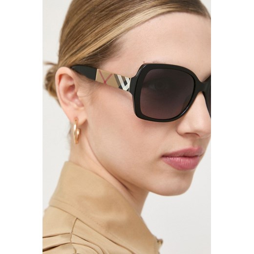 Burberry Okulary przeciwsłoneczne damskie kolor czarny 0BE4160 ze sklepu PRM w kategorii Okulary przeciwsłoneczne damskie - zdjęcie 165565642