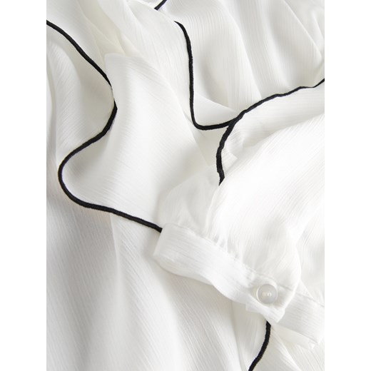 Reserved - Koszula z falbanami - biały Reserved L Reserved