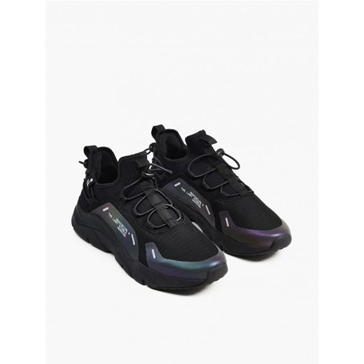 Cropp - Sneakersy z efektem reflective - czarny Cropp 46 Cropp