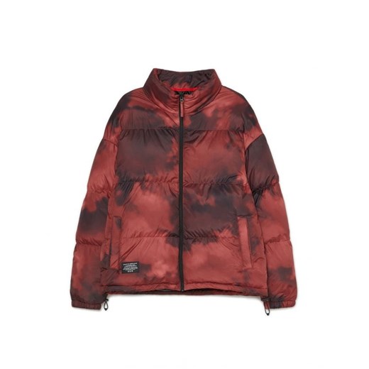 Cropp - Wzorzysta kurtka puffer - kasztanowy Cropp XS Cropp