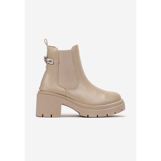 Botki Born2be bez zapięcia na wiosnę casual 