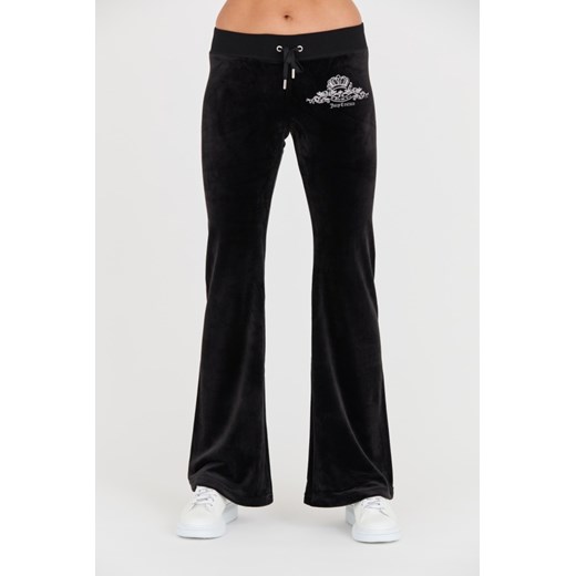 JUICY COUTURE Czarne spodnie Arched Metallic Layla, Wybierz rozmiar S ze sklepu outfit.pl w kategorii Spodnie damskie - zdjęcie 165575381