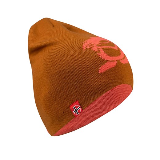 Trollkids Dwustronna czapka beanie &quot;Troll&quot; w kolorze pomarańczowym ze sklepu Limango Polska w kategorii Czapki dziecięce - zdjęcie 165576681