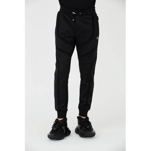 PHILIPP PLEIN Czarne spodnie dresowe Jogging Trousers Basic, Wybierz rozmiar L ze sklepu outfit.pl w kategorii Spodnie męskie - zdjęcie 165577593