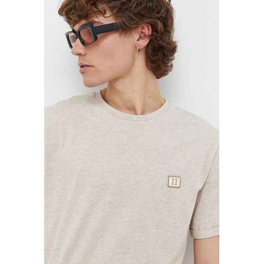 Les Deux t-shirt bawełniany męski kolor beżowy melanżowy ze sklepu ANSWEAR.com w kategorii T-shirty męskie - zdjęcie 165580761