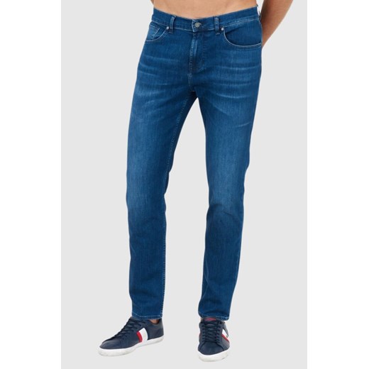 7 FOR ALL MANKIND Granatowe jeansy męskie SLIMMY TAPERED LUXE PERFORMANCE ECO, Rozmiar 28 ze sklepu outfit.pl w kategorii Jeansy męskie - zdjęcie 165581673