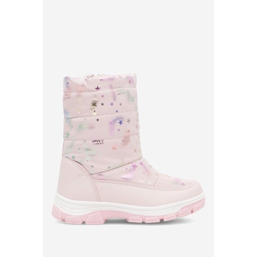 Różowe buty zimowe dziecięce Nelli Blu kozaki 