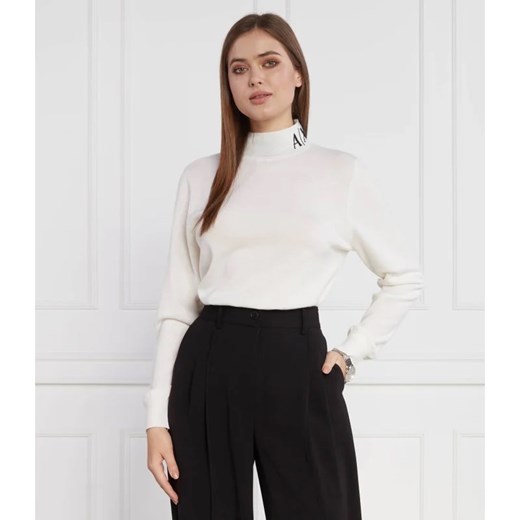 Armani Exchange Sweter | Regular Fit | z dodatkiem wełny ze sklepu Gomez Fashion Store w kategorii Swetry damskie - zdjęcie 165586334