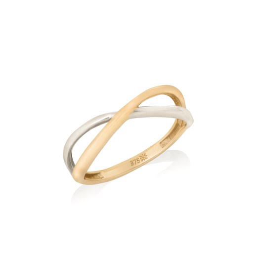 pierścionek  podwójny łączone złoto ze sklepu ANIA KRUK w kategorii Pierścionki - zdjęcie 165591742