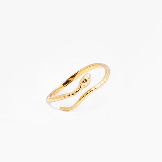 pierścionek wąż srebrny pozłacany ze sklepu ANIA KRUK w kategorii Pierścionki - zdjęcie 165591841